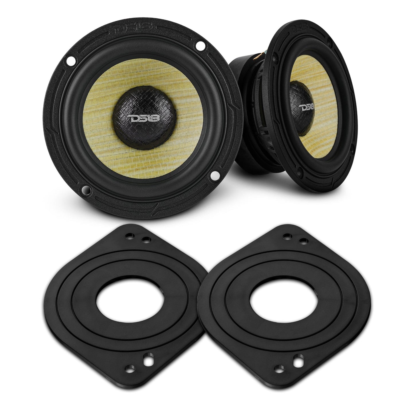 Bronco 6th Gen Dashboard Speaker Package - OEM Adapters & 3.5" Midrange Speakers.