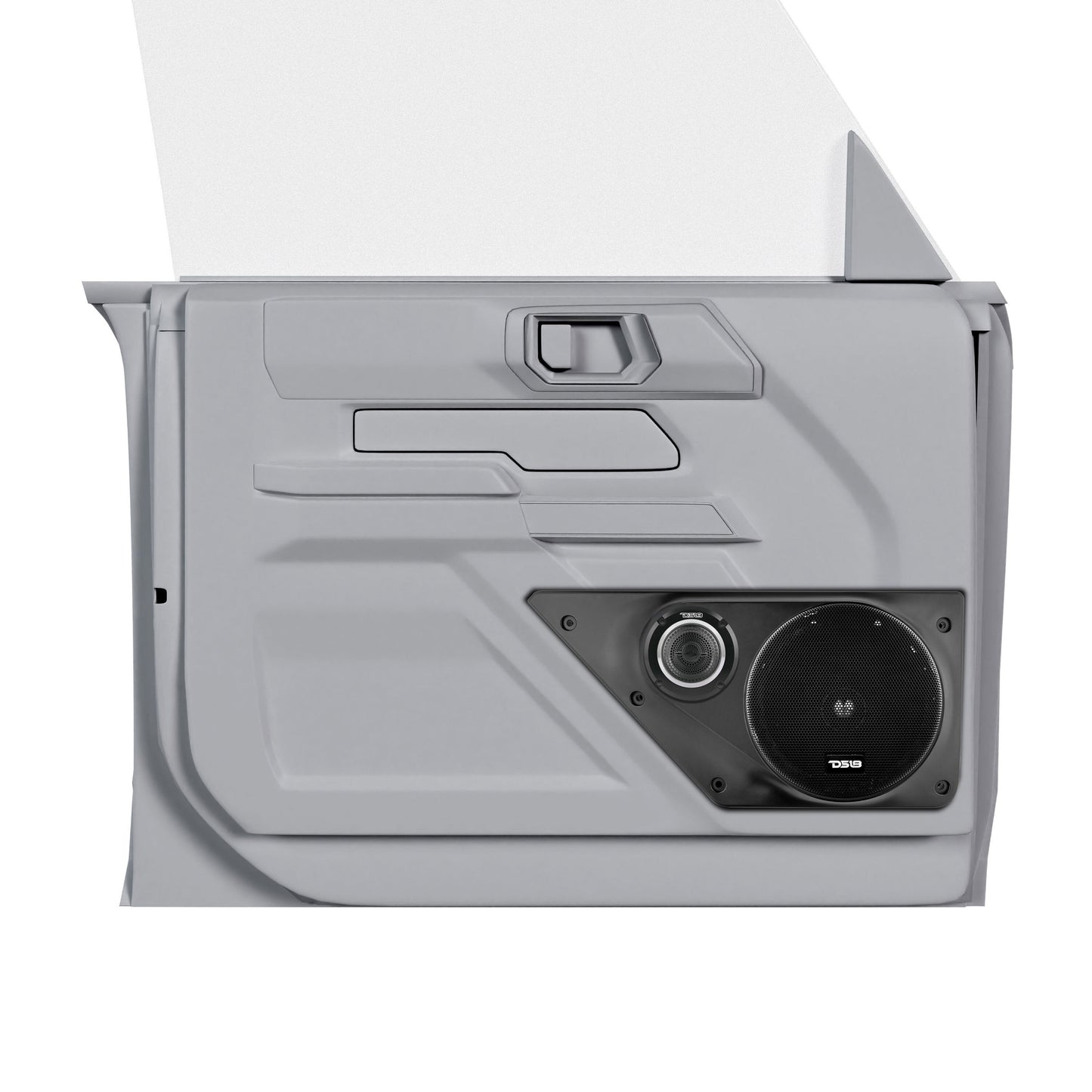 Bronco 6th Gen Front Door Panels Loaded – Dual 6.5" Loudspeakers & 3.6" Hybrid Tweeters.