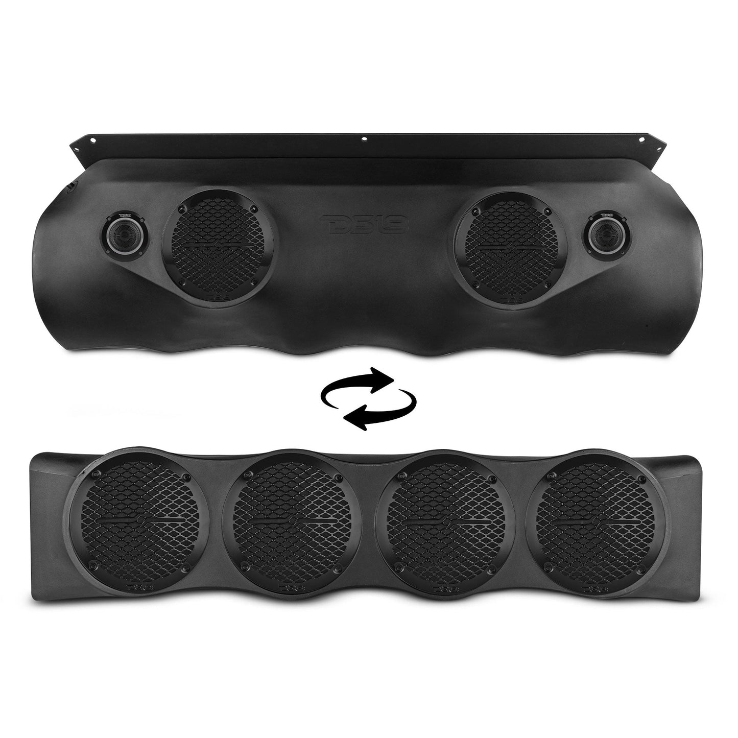 Bronco 6th Gen Rear Overhead Soundbar Loaded – 6x Coaxial Midrange Speakers and Dual Hybrid Tweeters.
