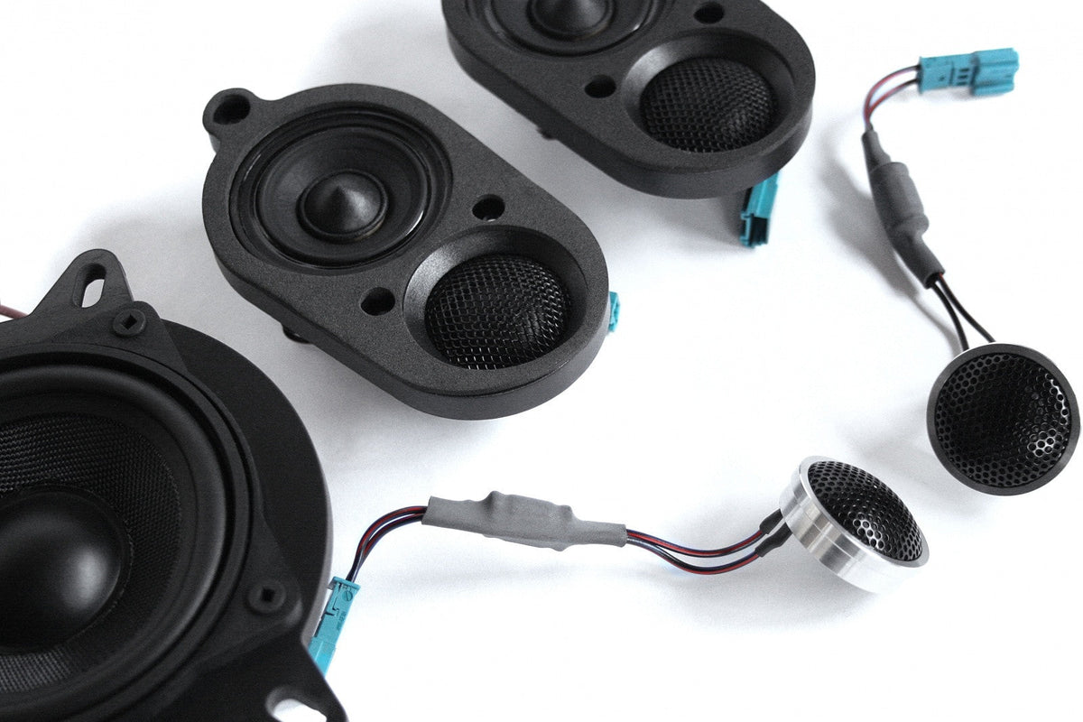 Bavsound Stage One Speaker Upgrade for E46 Convertible with Standard Hi-Fi.