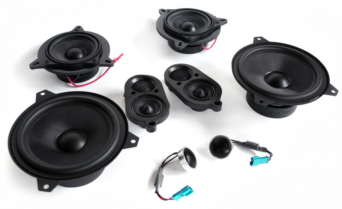 Bavsound Stage One Speaker Upgrade for E46 Convertible with Harman Kardon.