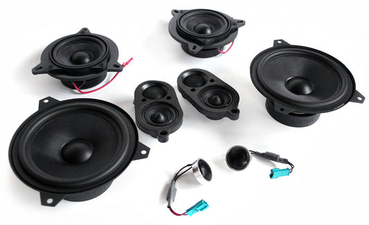 Bavsound Stage One Speaker Upgrade for E46 Convertible with Harman Kardon.