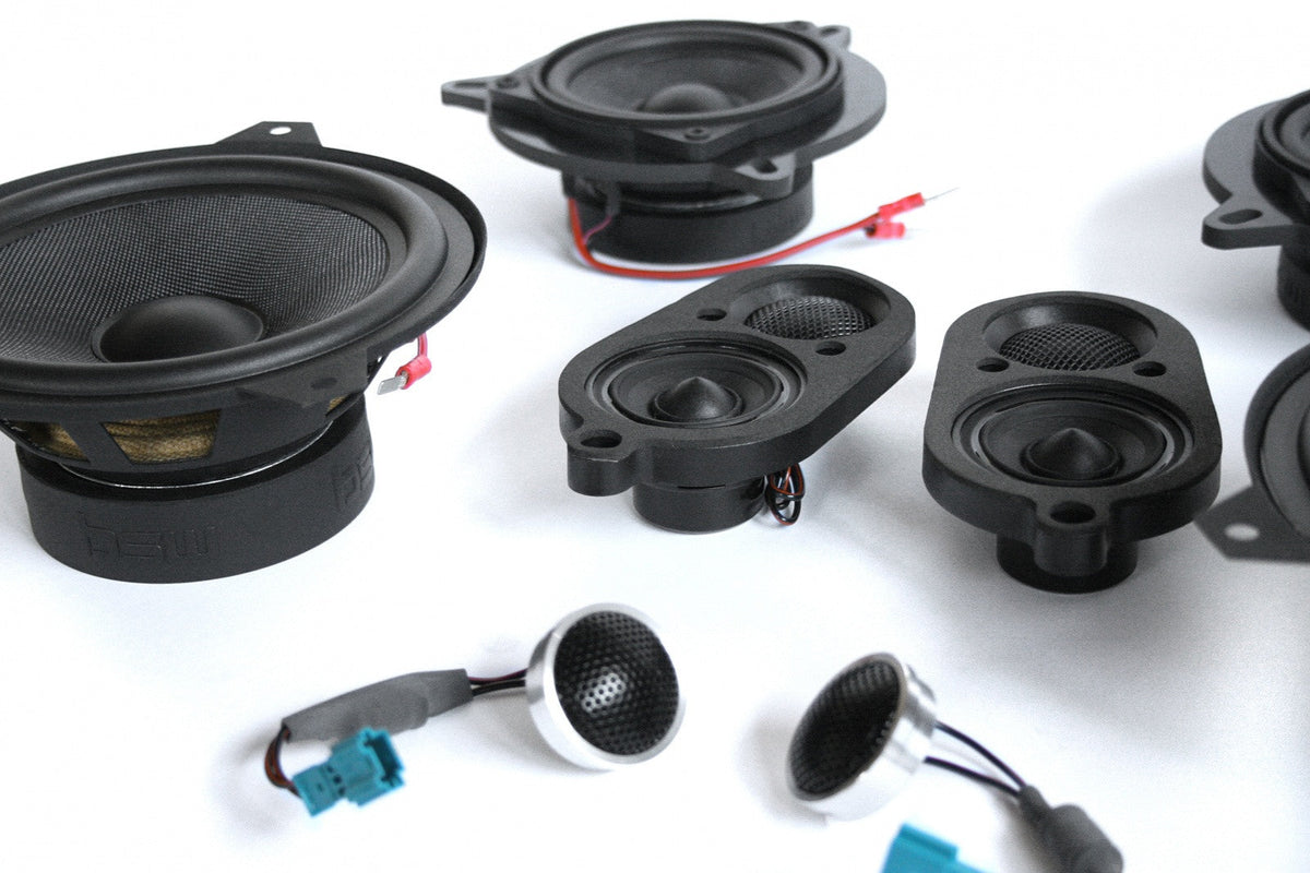 Bavsound Stage One Speaker Upgrade for E46 Convertible with Harman Kardon.