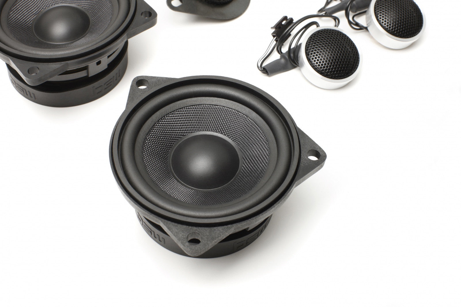 Stage One BMW Speaker Upgrade for E60/E61 Sedan/Wagon with Standard Hi-Fi.