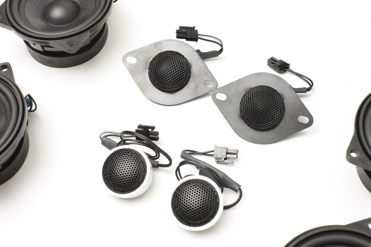 Stage One BMW Speaker Upgrade for E60/E61 Sedan/Wagon with Standard Hi-Fi.