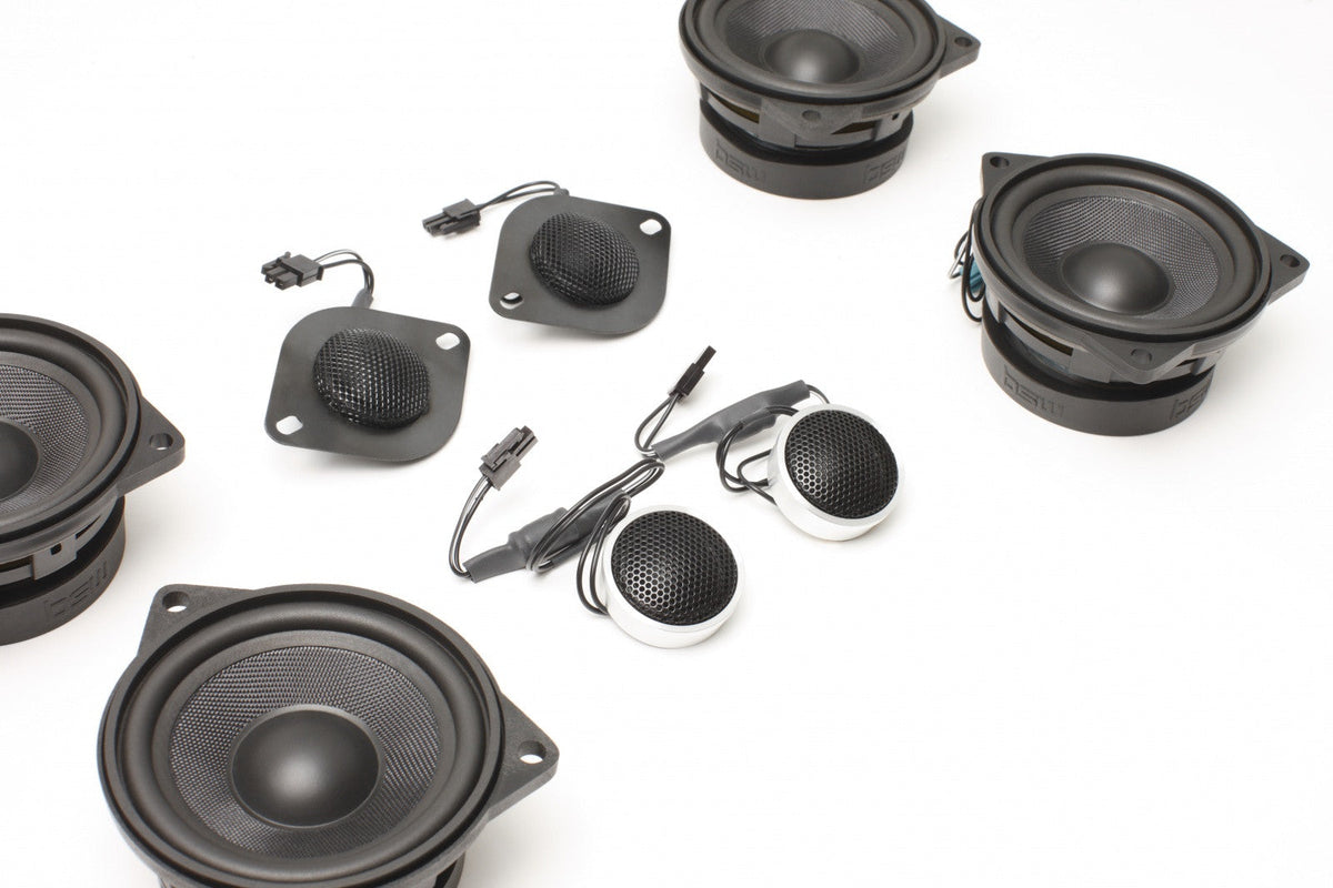 Stage One BMW Speaker Upgrade for E60/E61 Sedan/Wagon with Standard Hi-Fi.