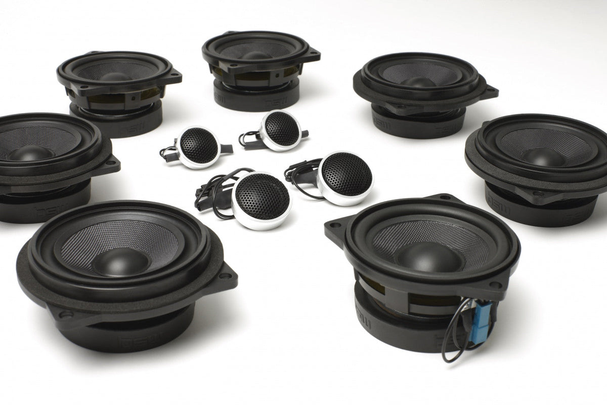 Stage One BMW Speaker Upgrade for E63 Coupe with Premium Top Hi-Fi.