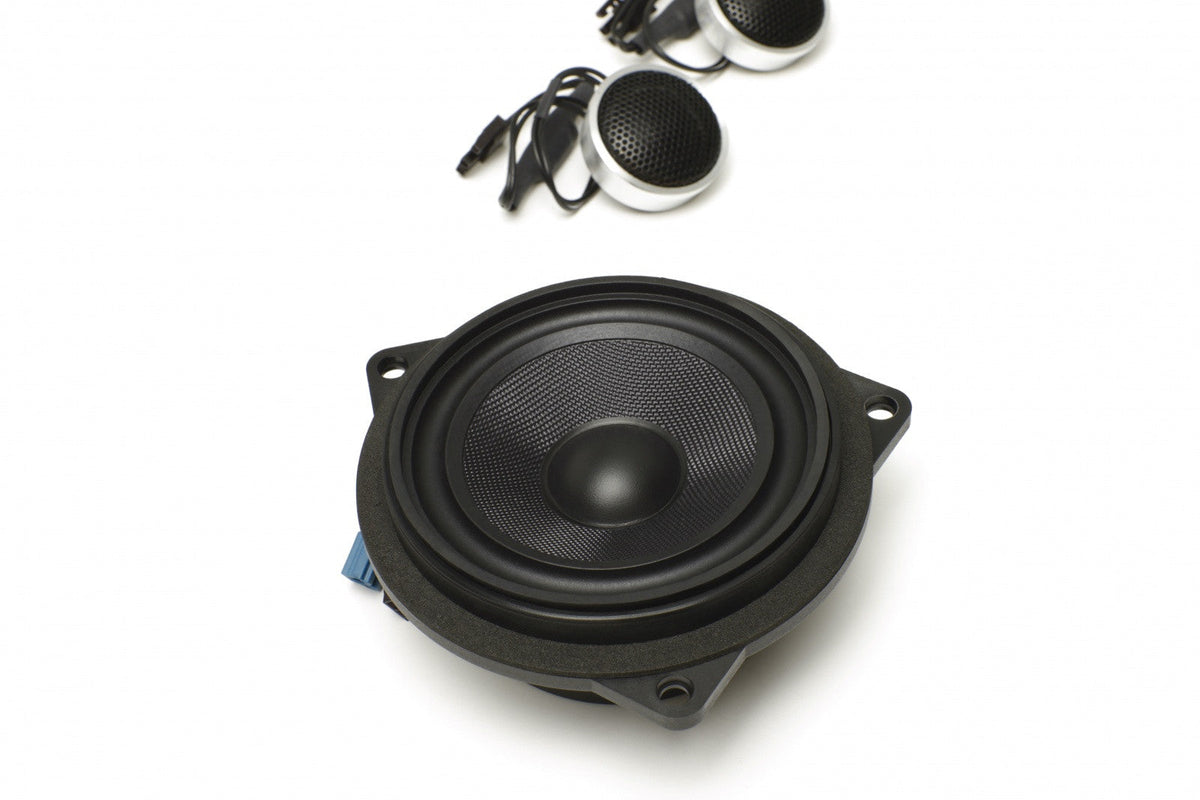Stage One BMW Speaker Upgrade for E88 Convertible with Standard Hi-Fi/Premium Top Hi-Fi.