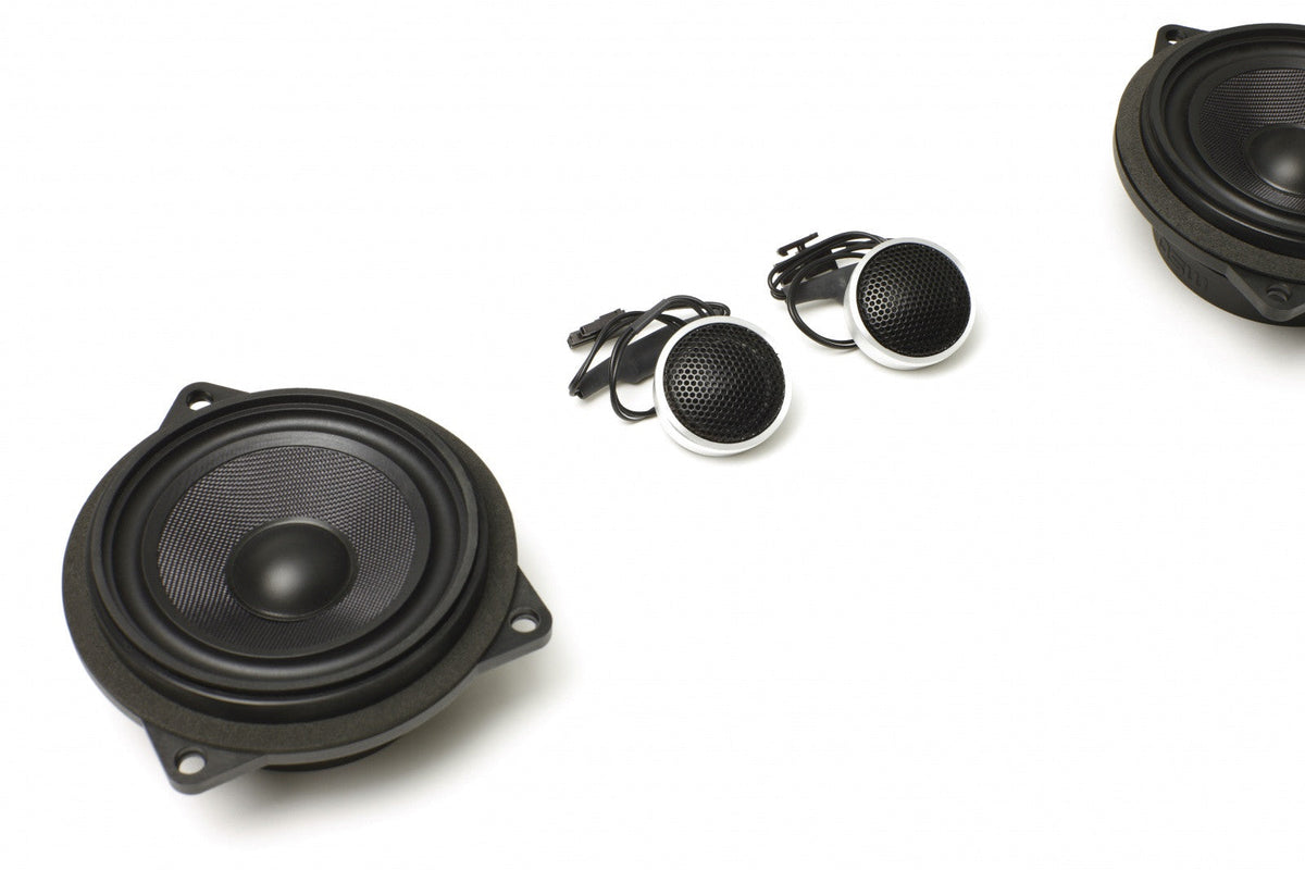 Stage One BMW Speaker Upgrade for E88 Convertible with Standard Hi-Fi/Premium Top Hi-Fi.