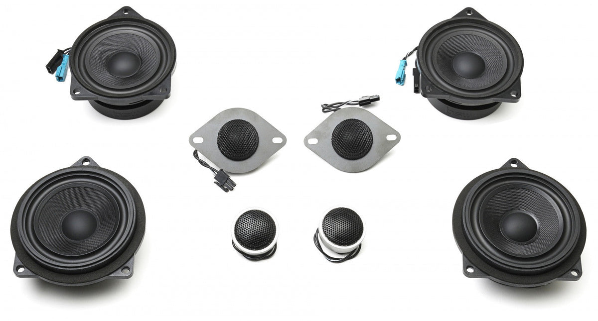 Stage One BMW Speaker Upgrade for E90 Sedan with Standard Hi-Fi.