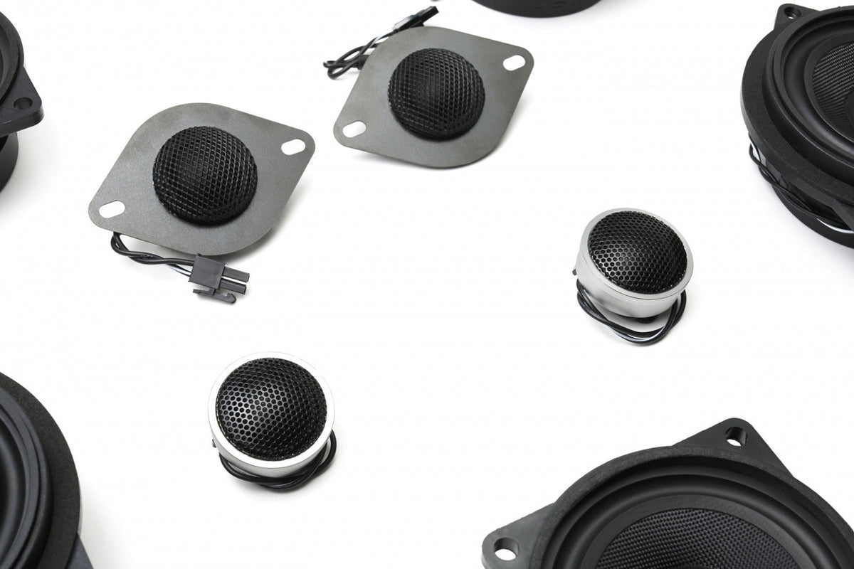 Stage One BMW Speaker Upgrade for E90 Sedan with Premium Top Hi-Fi.