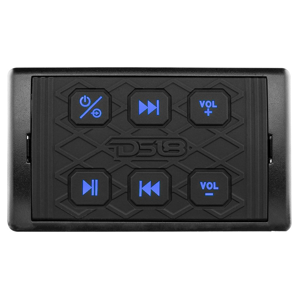 Marine And Powersports Waterproof Bluetooth Audio Receiver With Controls.