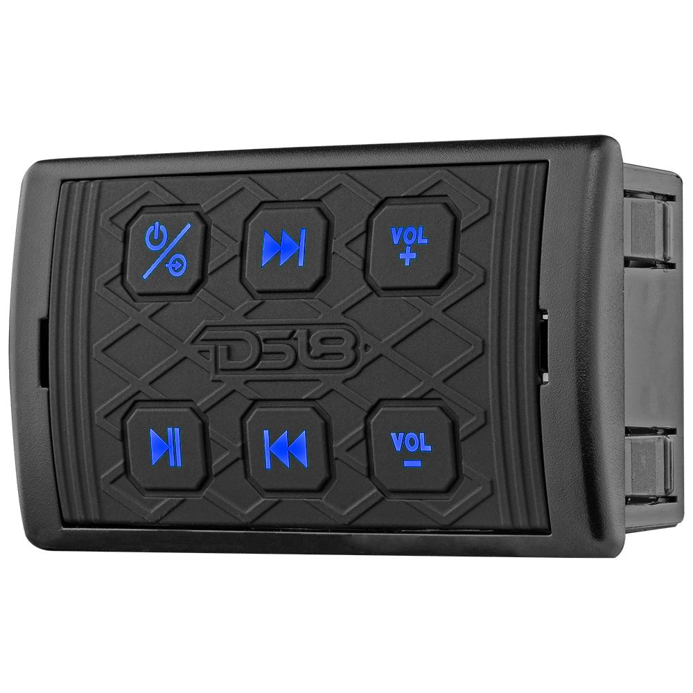 Marine And Powersports Waterproof Bluetooth Audio Receiver With Controls.