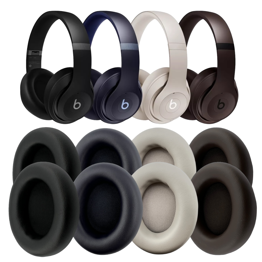 CS Replacement Ear Pad Cushions for Apple Beats Studio PRO (2023) Premium Wireless - Black - product image 1 - Audio Sellerz