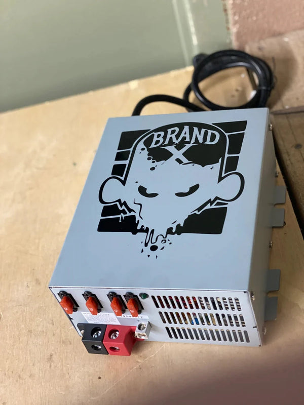 Brand X 100A Battery Charger Fixed Power Supply Lithium Battery Charger 120VAC Input Adjustable 13.8v-16.2v - Sold by Audio Sellerz