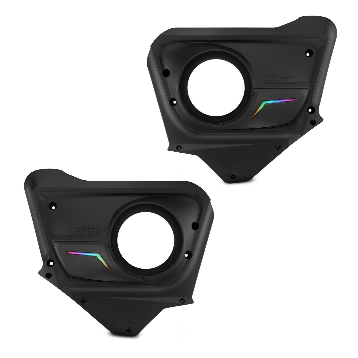Can-Am Maverick X3 (2017-Up) Rear Door Speaker Panels with Digital LED Badge.