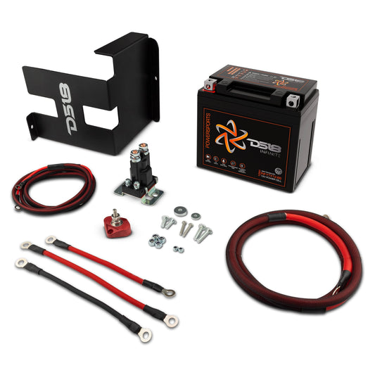 Can-Am Maverick X3 Second Battery Upgrade Kit with Battery - More Battery Reserve Power For Longer Lasting Audio.