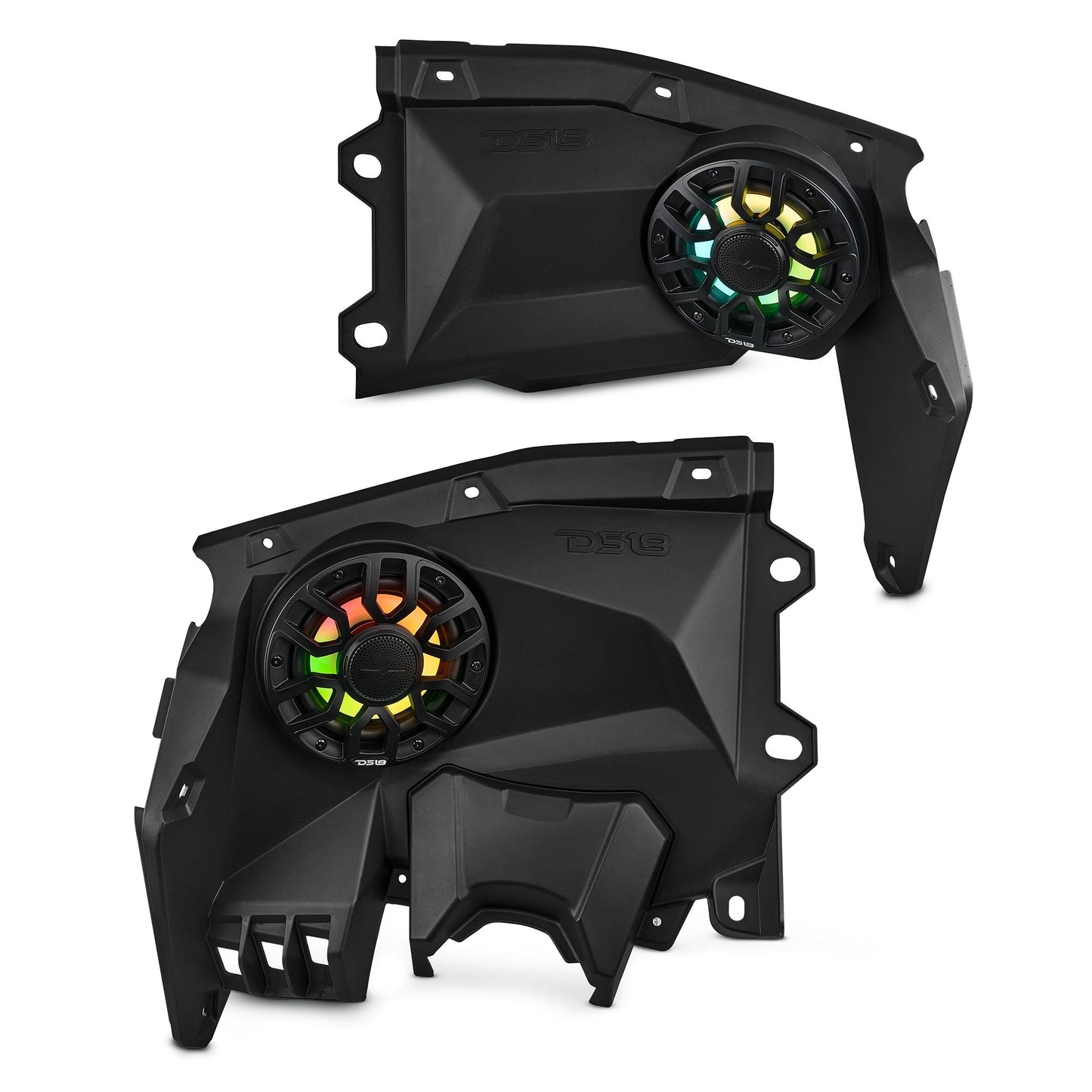 Can-Am Maverick X3 Dashboard Panel Loaded with NXL-IQ 6.5" 2-Way Coaxial Marine Speakers and Digital LED Lights.