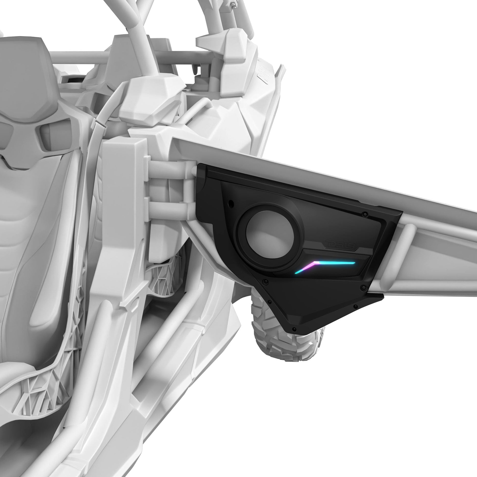 Can-Am Maverick X3 Door Speaker Panels with Digital LED Lighting.