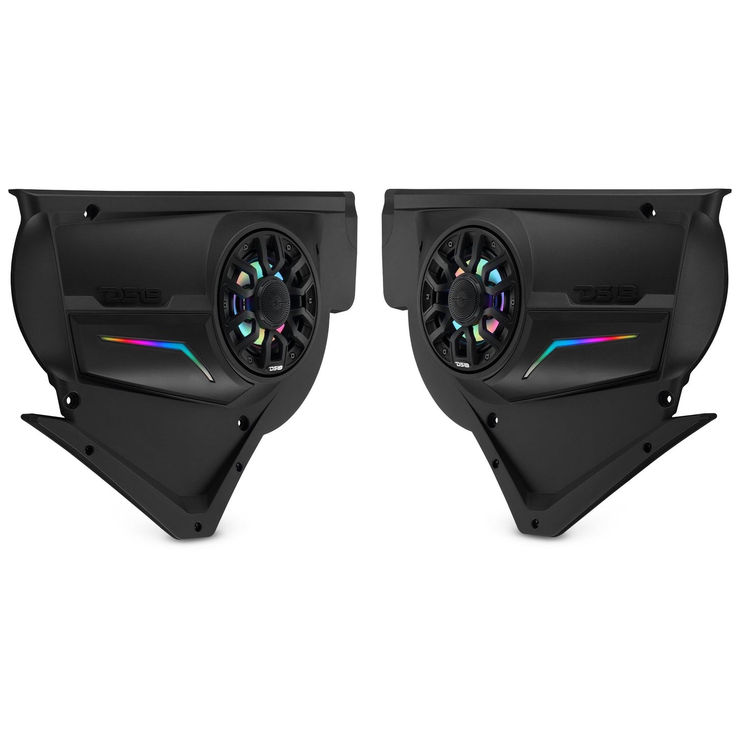Can-Am Maverick X3 Door Speaker Panels Loaded with NXL-IQ 6.5" 2-Way Coaxial Marine Speakers and Digital LED Badge.