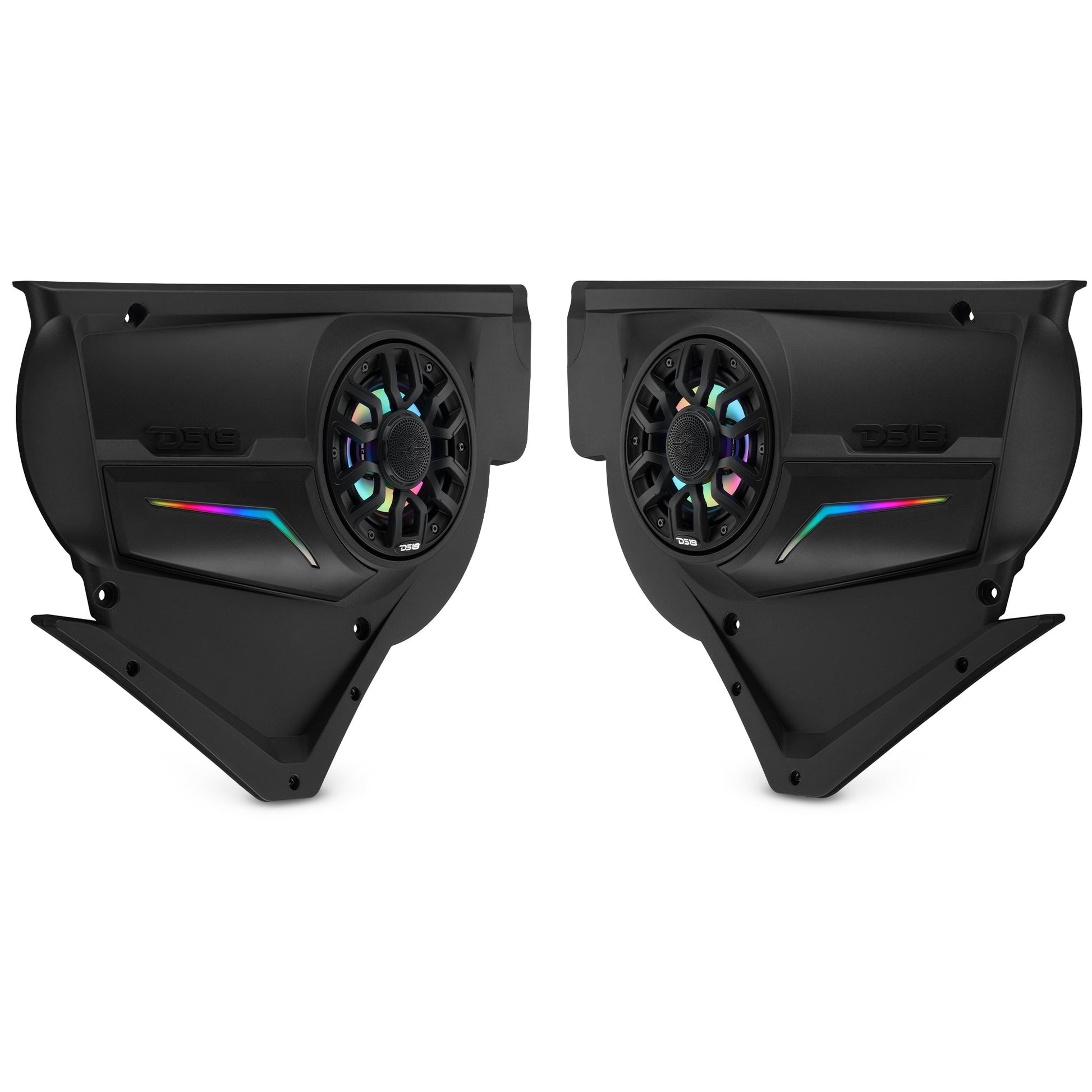 Can-Am Maverick X3 Door Speaker Panels Loaded with NXL-IQ 6.5" 2-Way Coaxial Marine Speakers and Digital LED Badge.