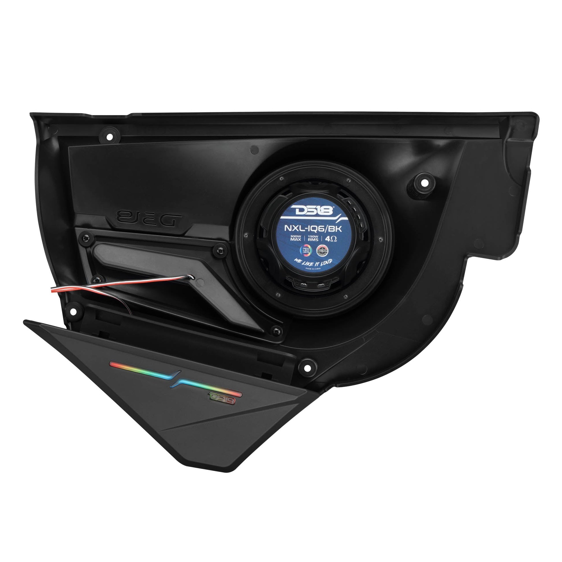 Can-Am Maverick X3 Door Speaker Panels Loaded with NXL-IQ 6.5" 2-Way Coaxial Marine Speakers and Digital LED Badge.