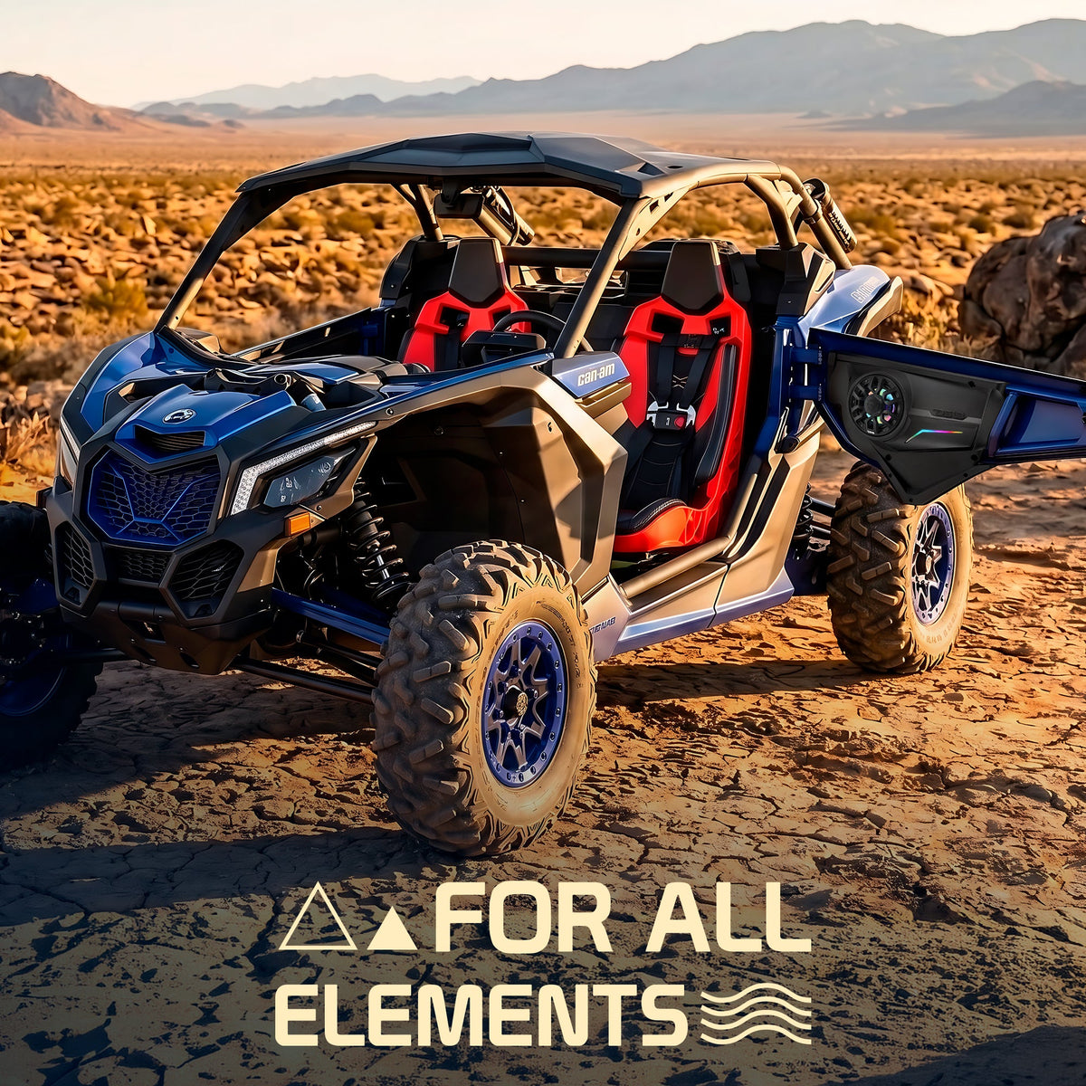 Can-Am Maverick X3 Door Speaker Panels with Digital LED Lighting