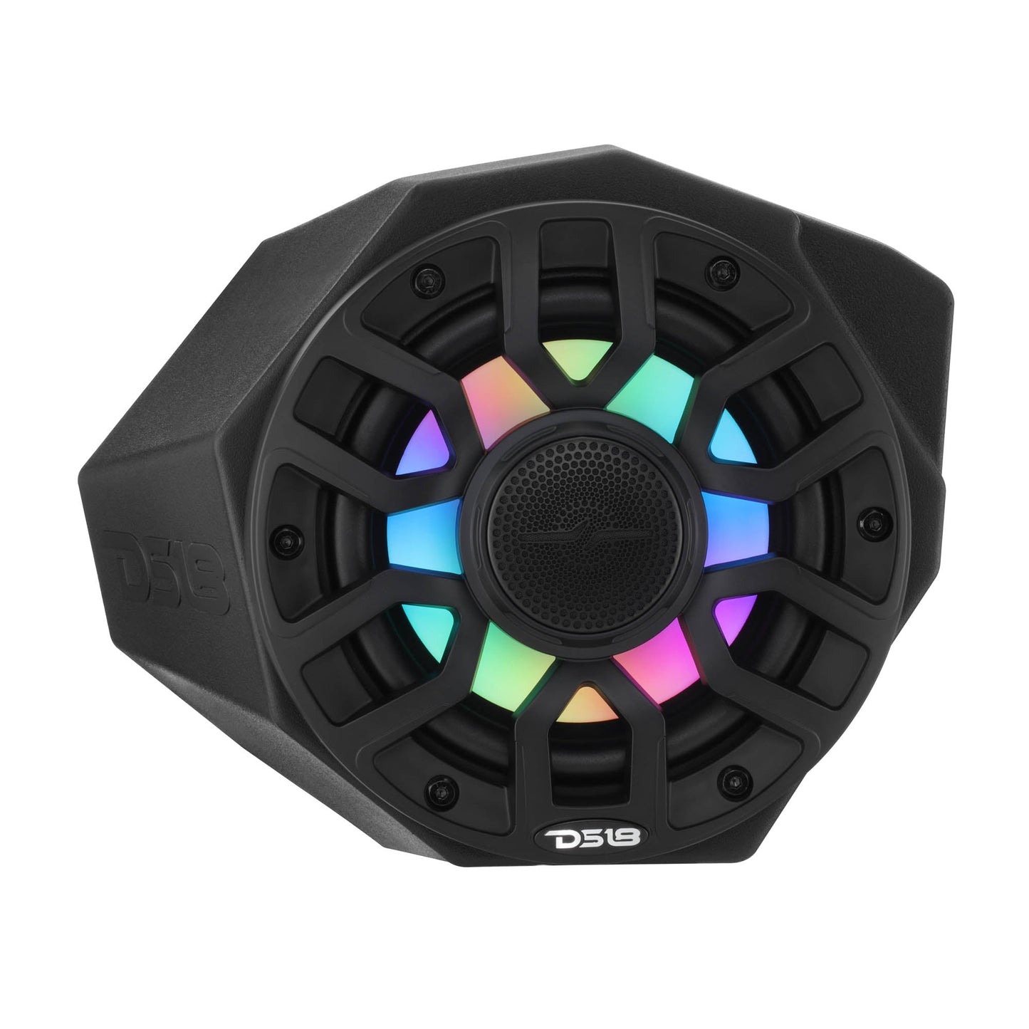 Can-Am Maverick X3 Kick Panel Speaker Pods Loaded with NXL-IQ 6.5" 2-Way Coaxial Marine Speakers and Digital LED Lights.