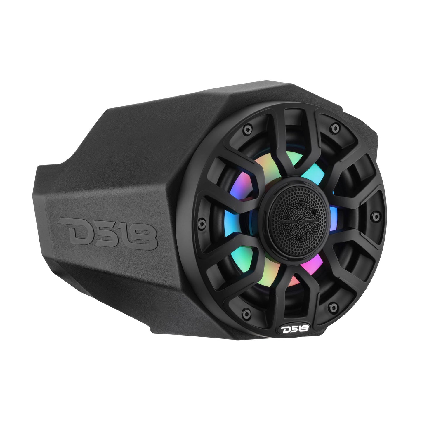 Can-Am Maverick X3 Kick Panel Speaker Pods Loaded with NXL-IQ 6.5" 2-Way Coaxial Marine Speakers and Digital LED Lights.