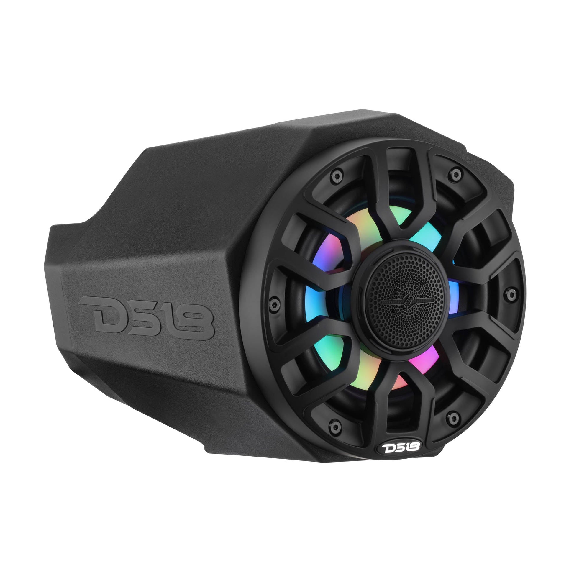Can-Am Maverick X3 Kick Panel Speaker Pods Loaded with NXL-IQ 6.5" 2-Way Coaxial Marine Speakers and Digital LED Lights.