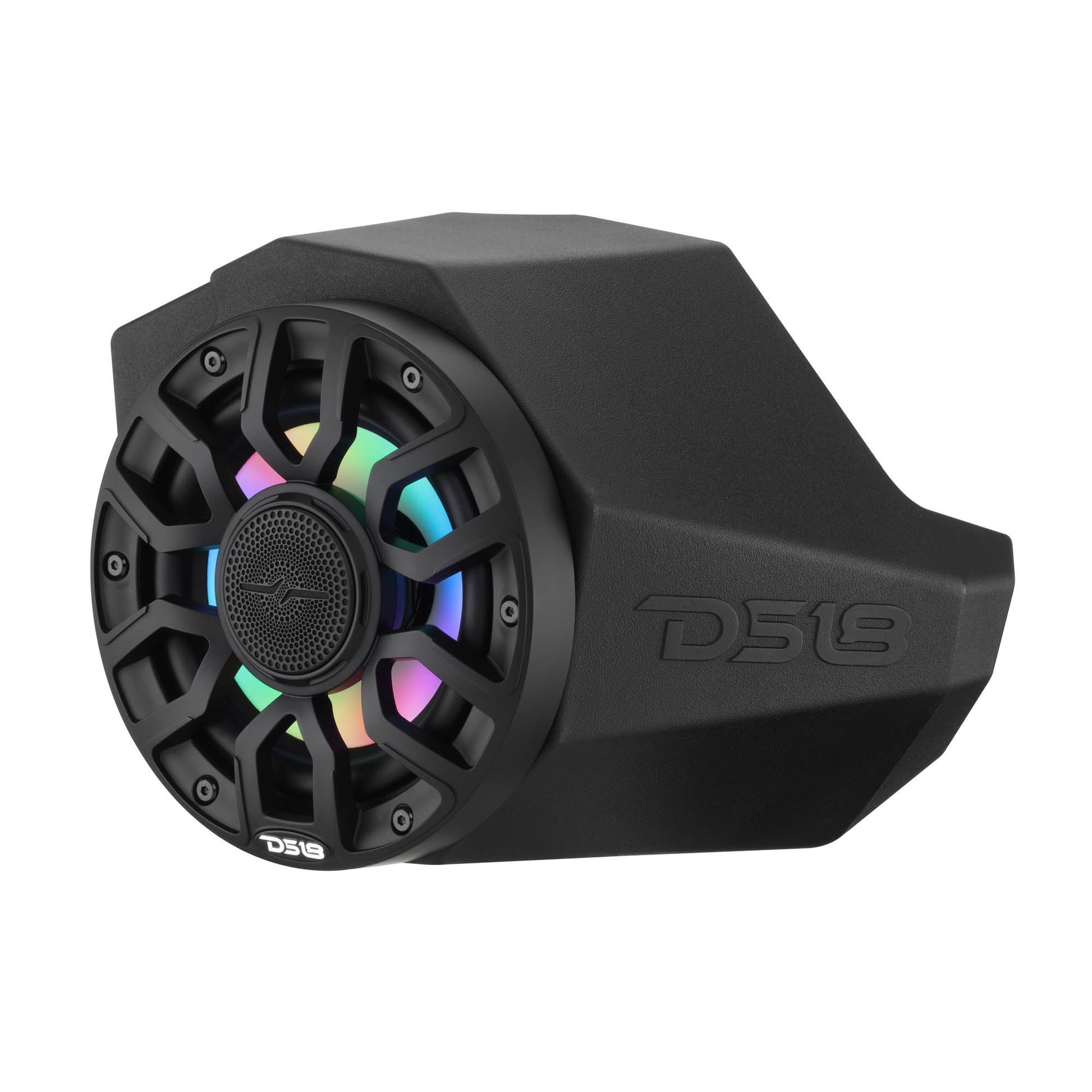 Can-Am Maverick X3 Kick Panel Speaker Pods Loaded with NXL-IQ 6.5" 2-Way Coaxial Marine Speakers and Digital LED Lights.