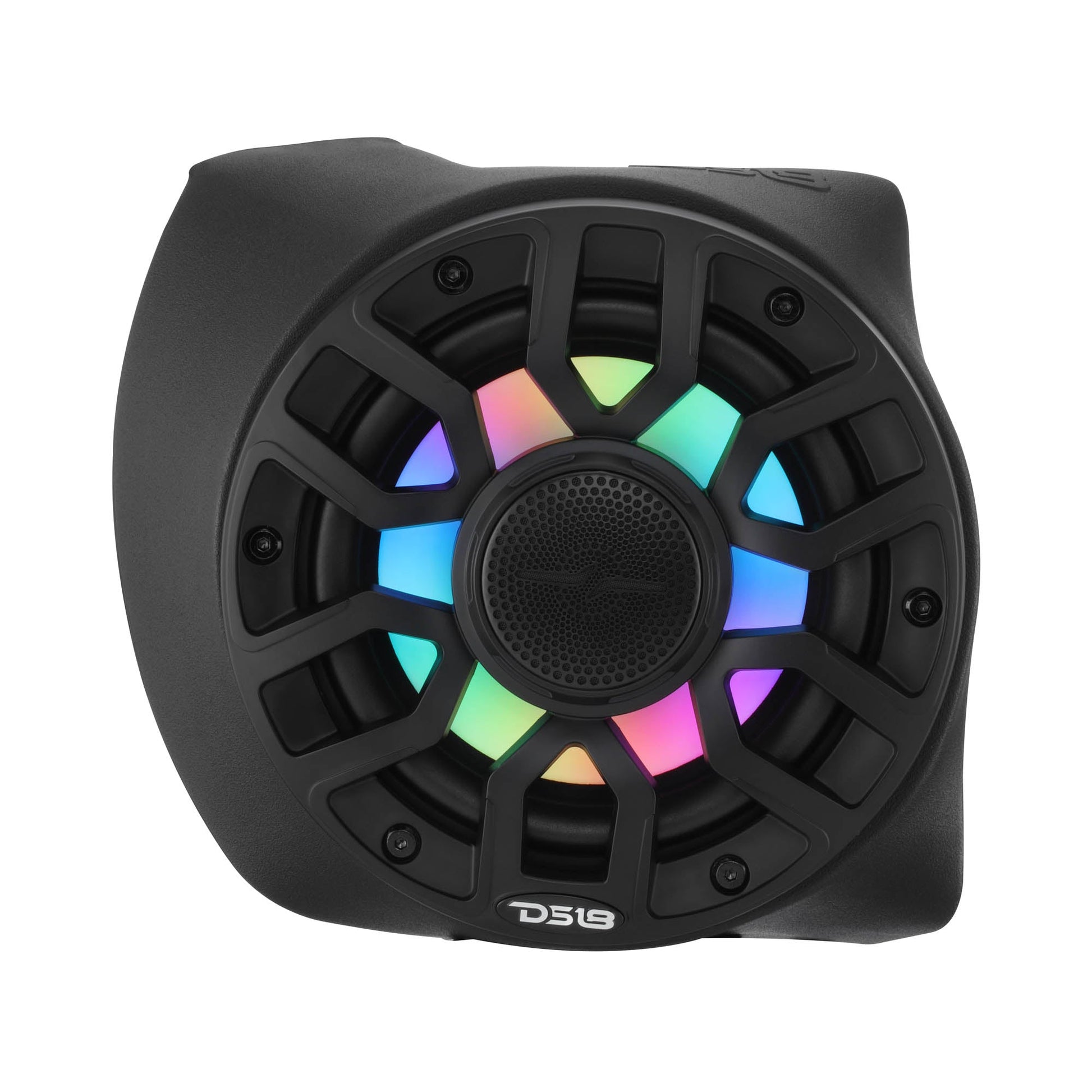 Can-Am Maverick X3 Rear B-Pillar Speaker Pods Loaded with NXL-IQ 6.5" 2-Way Coaxial Marine Speakers and Digital LED Lights.