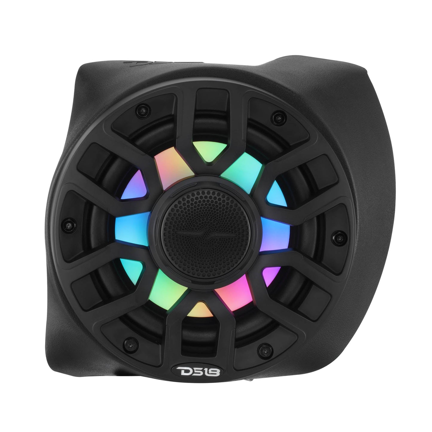 Can-Am Maverick X3 Rear B-Pillar Speaker Pods Loaded with NXL-IQ 6.5" 2-Way Coaxial Marine Speakers and Digital LED Lights.