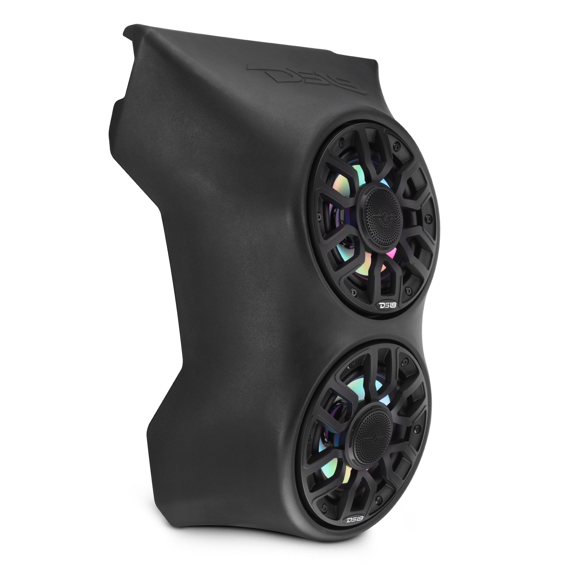 Can-Am Maverick X3 (2017-Up) Waterfall Center Console Speaker Pod Loaded with NXL-IQ 6.5" 2-Way Coaxial Marine Speakers and Digital LED Lights.