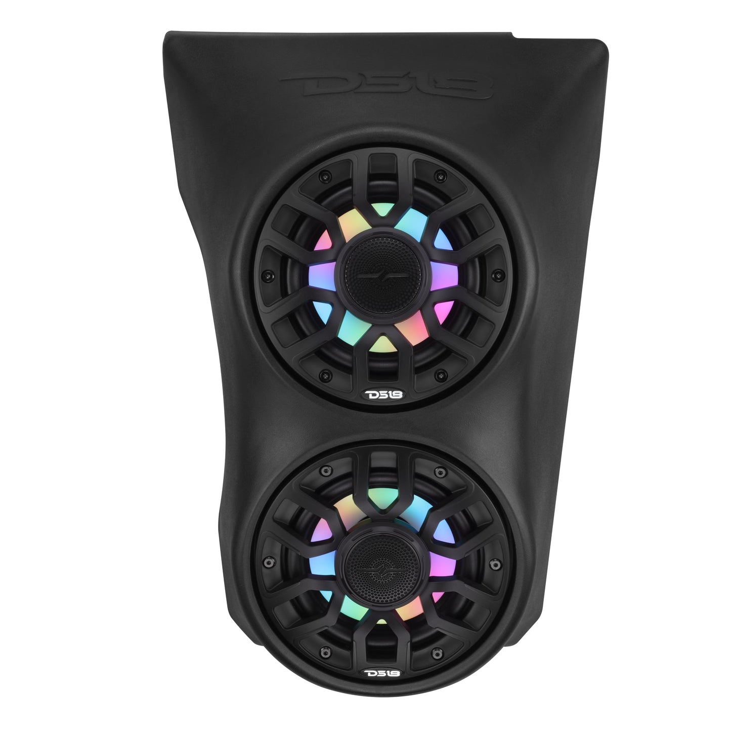 Can-Am Maverick X3 (2017-Up) Waterfall Center Console Speaker Pod Loaded with NXL-IQ 6.5" 2-Way Coaxial Marine Speakers and Digital LED Lights.