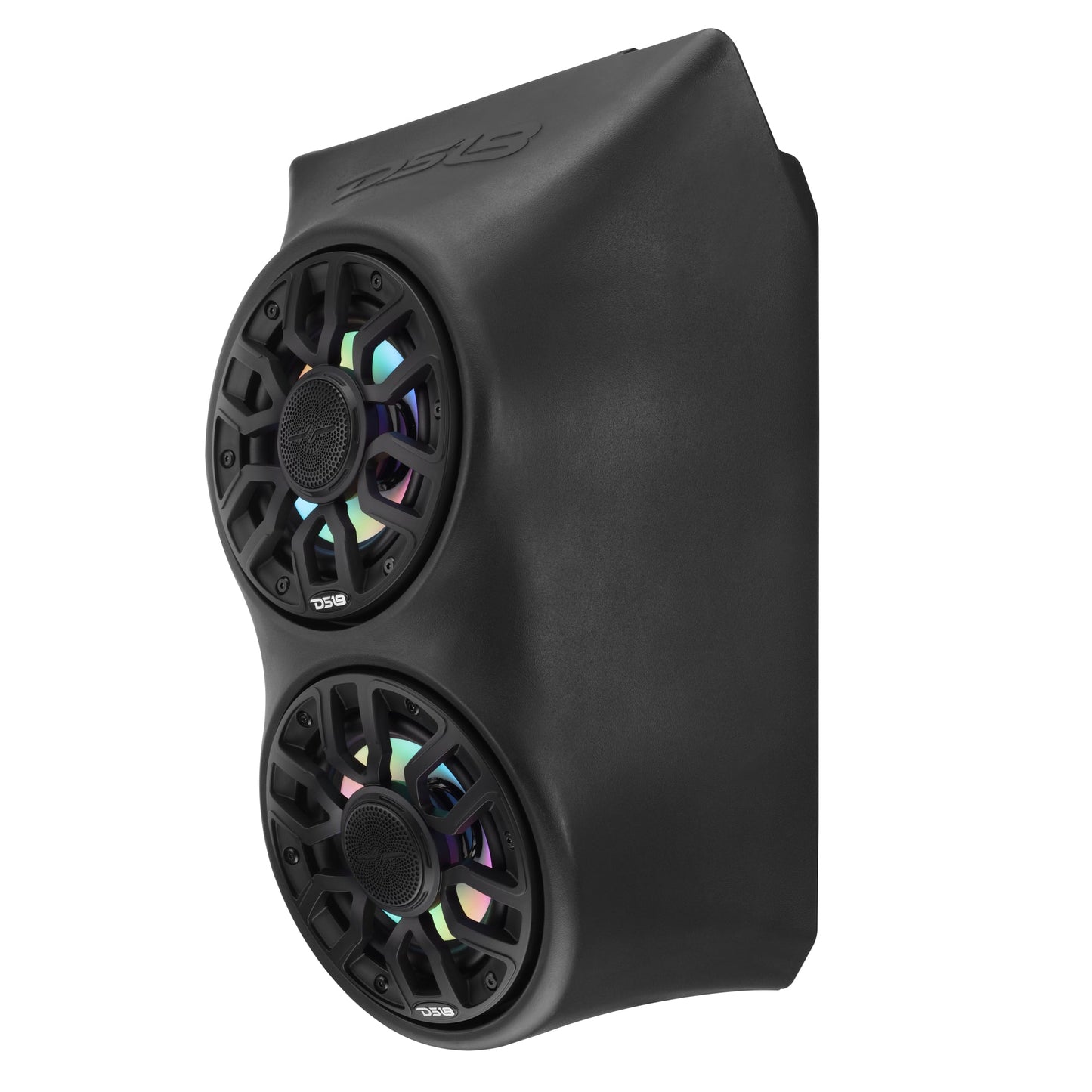 Can-Am Maverick X3 (2017-Up) Waterfall Center Console Speaker Pod Loaded with NXL-IQ 6.5" 2-Way Coaxial Marine Speakers and Digital LED Lights.