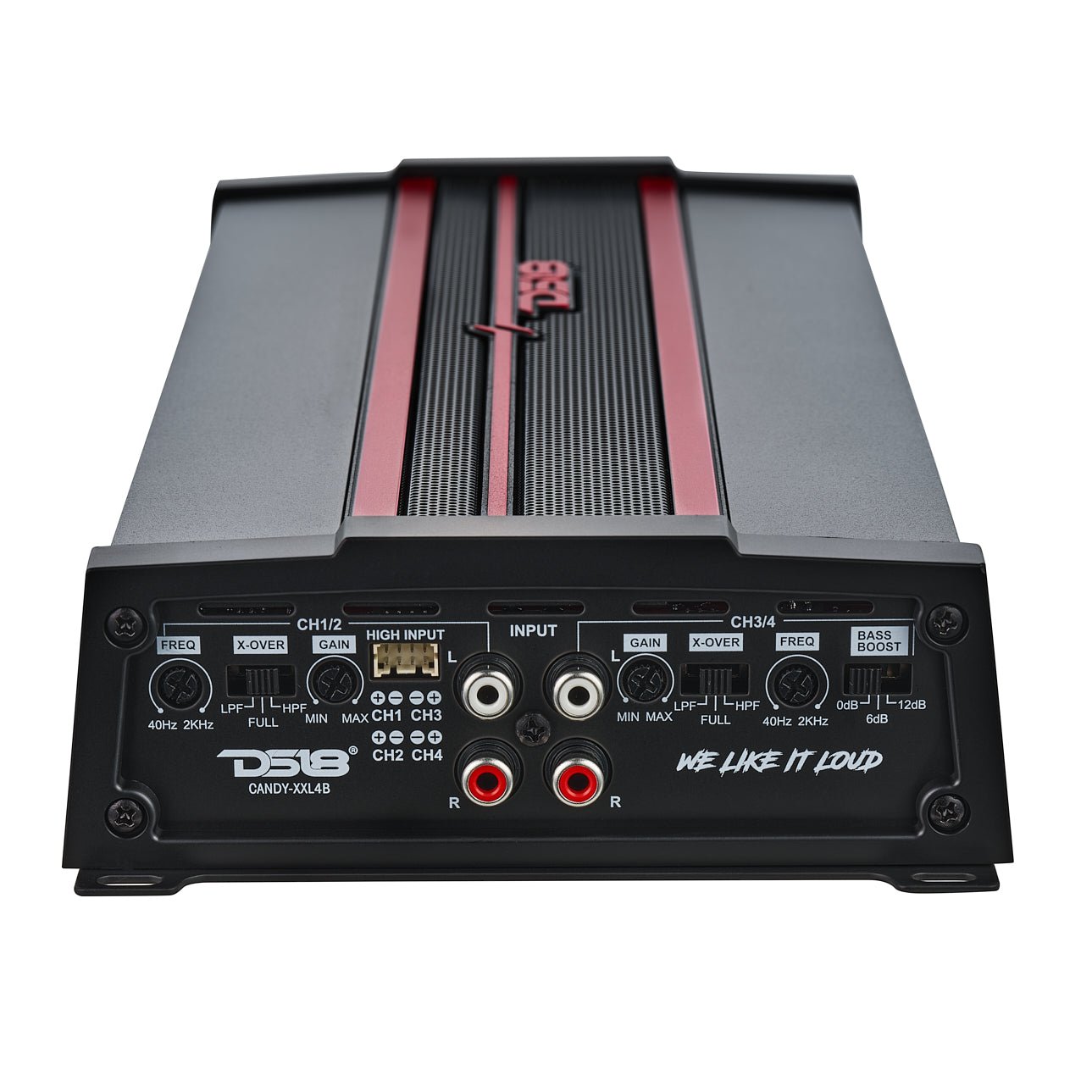 CANDY Compact Full-Range Class D 4-Channel Amplifier 3200 Watts.