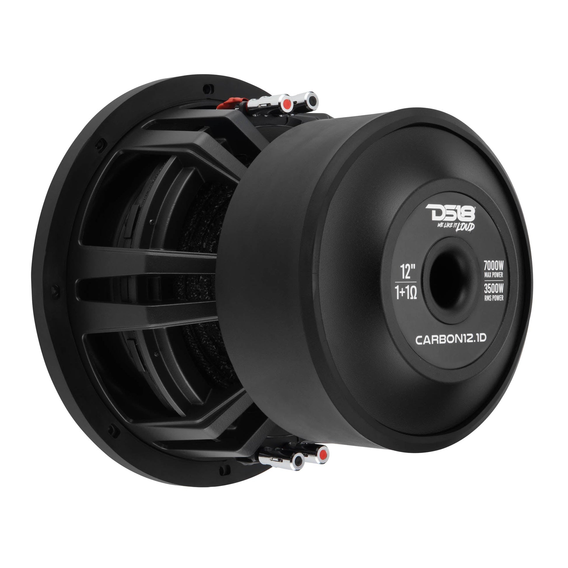 12" High Excursion Subwoofer with Carbon Fiber Cone | 3500W RMS / 7000W Peak | Dual 1-Ohm Voice Coil.