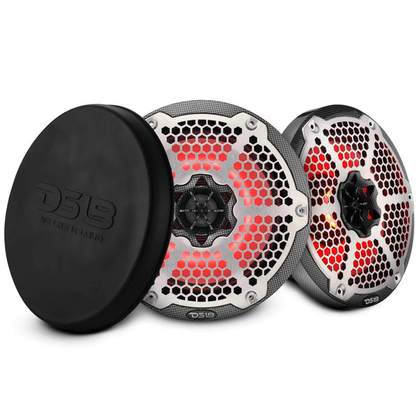 8” Marine 2-Way Hybrid Speaker with RGB LED, Compression Driver and - Carbon Fiber - CF-8MD - product image 1 - AudioSellerz