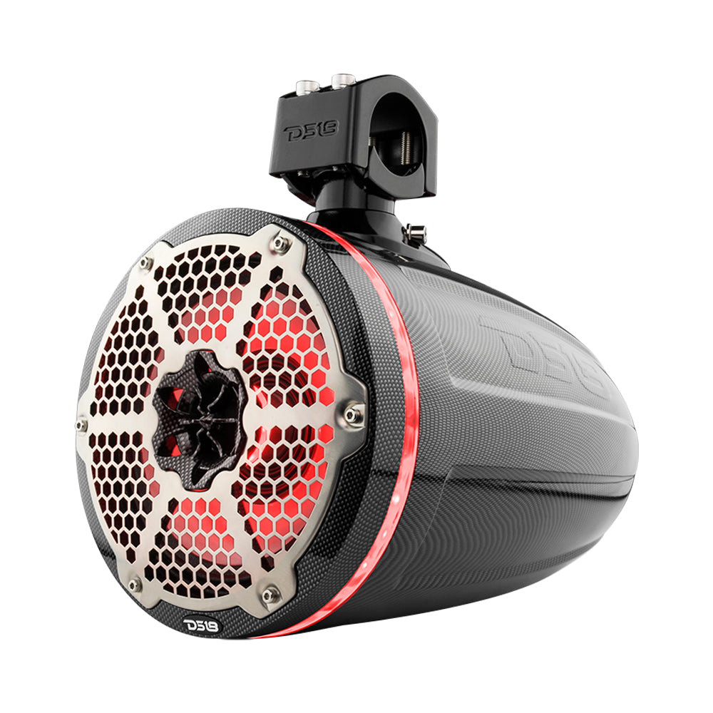 Jeep Gladiator JT Mounting Bar + 4x 8” Marine Tower Speakers with RGB LED Lights.