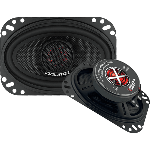 Violator Audio VA-462 4"x6" Coaxial Speakers (pair).