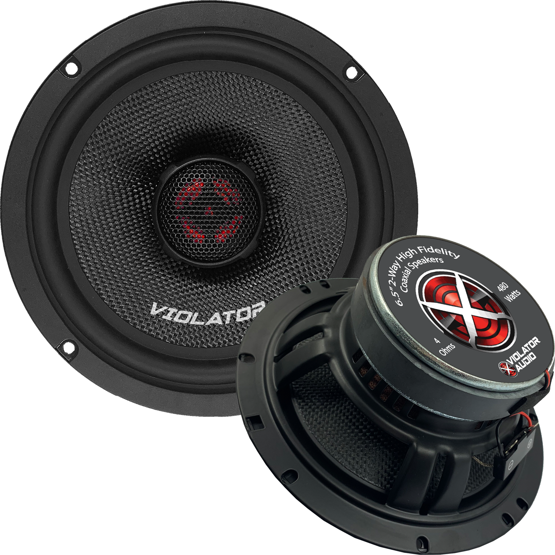 Violator Audio VA-652 6.5" Coaxial Speakers (pair).