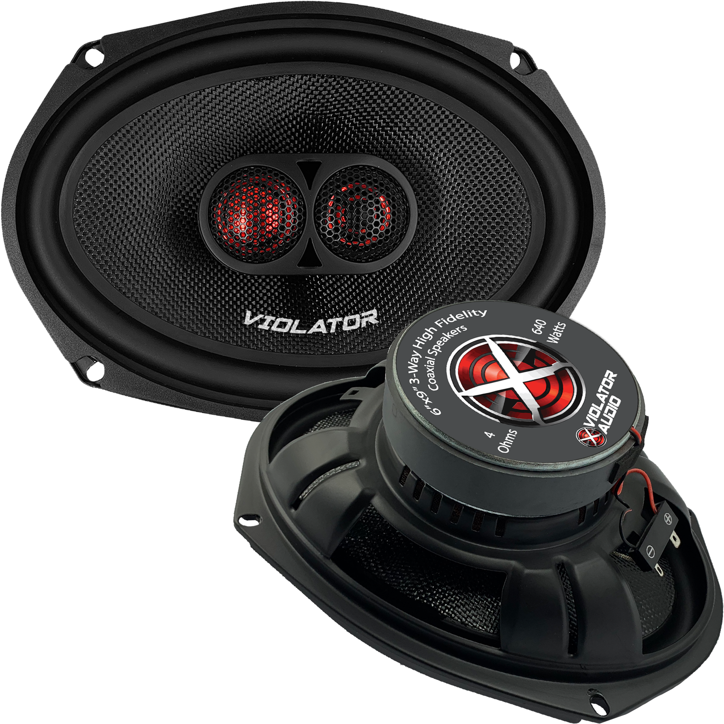 Violator Audio VA-693 6"x9" Coaxial Speakers (pair).
