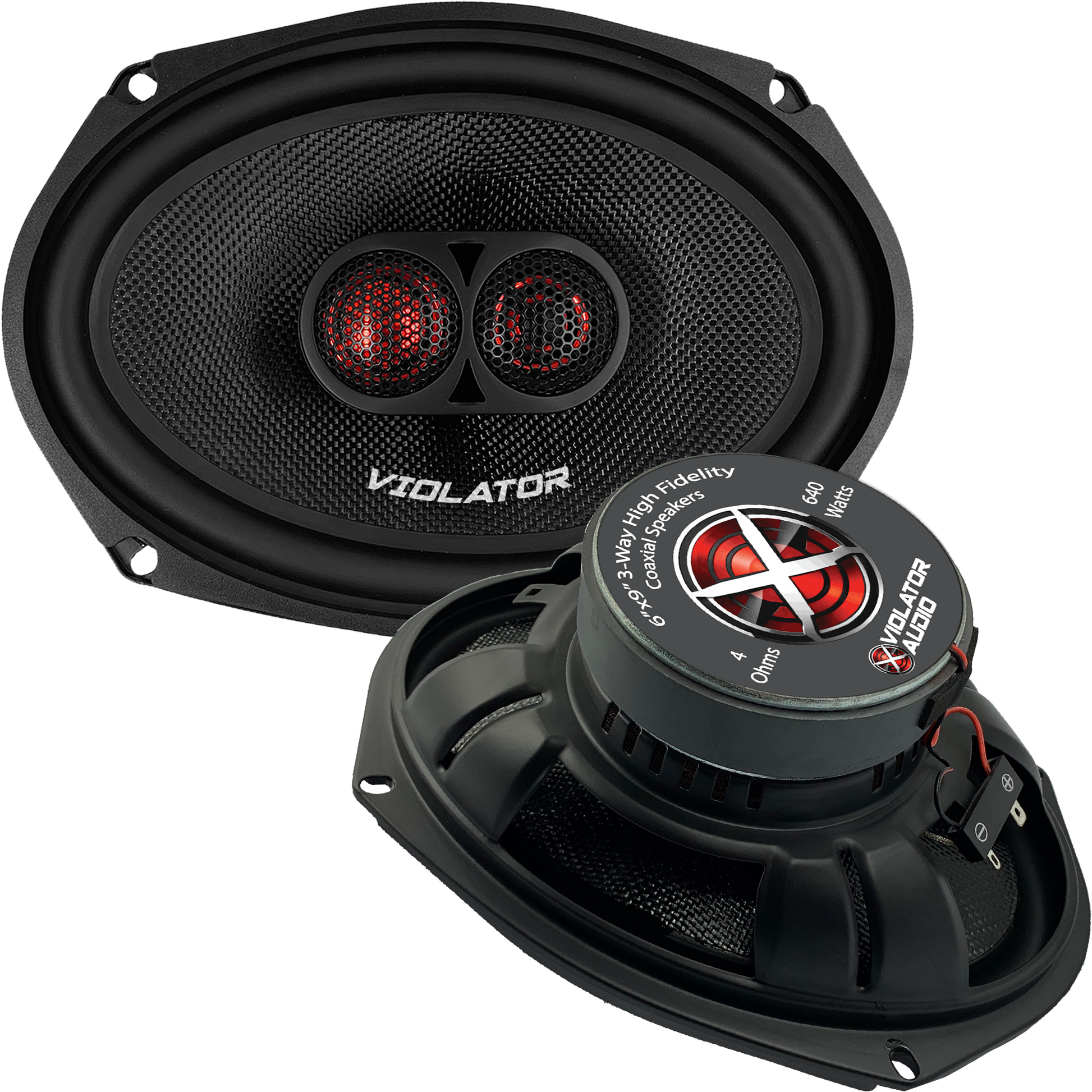Violator Audio VA-693 6"x9" Coaxial Speakers (pair).