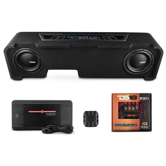Chevy Silverado Down Firing Subwoofer Enclosure with Dream LED Lights, Amplifier and Wiring Kit - Sold by Audio Sellerz
