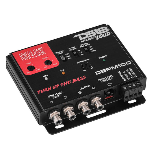 Digital Bass Processor 2-Channel Pre-Amp Input / Output.