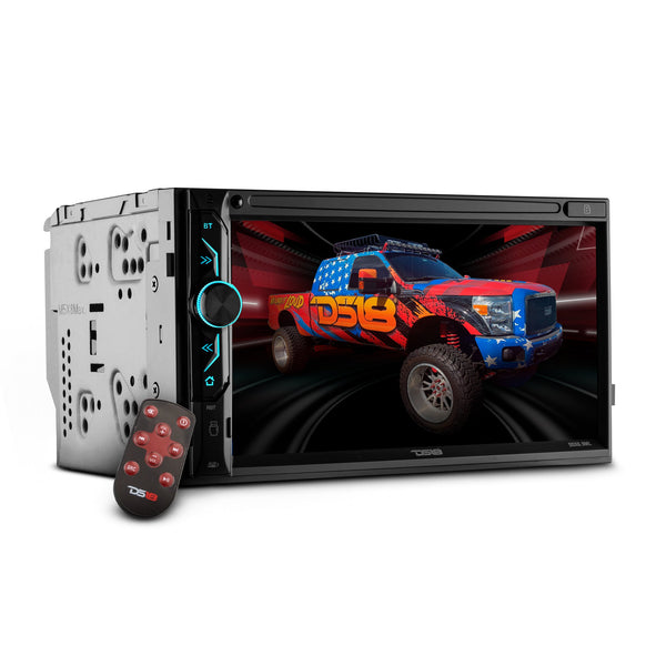 6.9" Touchscreen Mechless Double-DIN Headunit with Bluetooth, USB and Mirror Link.