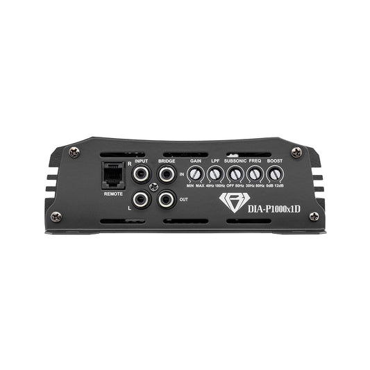 Black Diamond 1-Channel Class D Monoblock Amplifier | 1000W RMS at 1-Ohm.