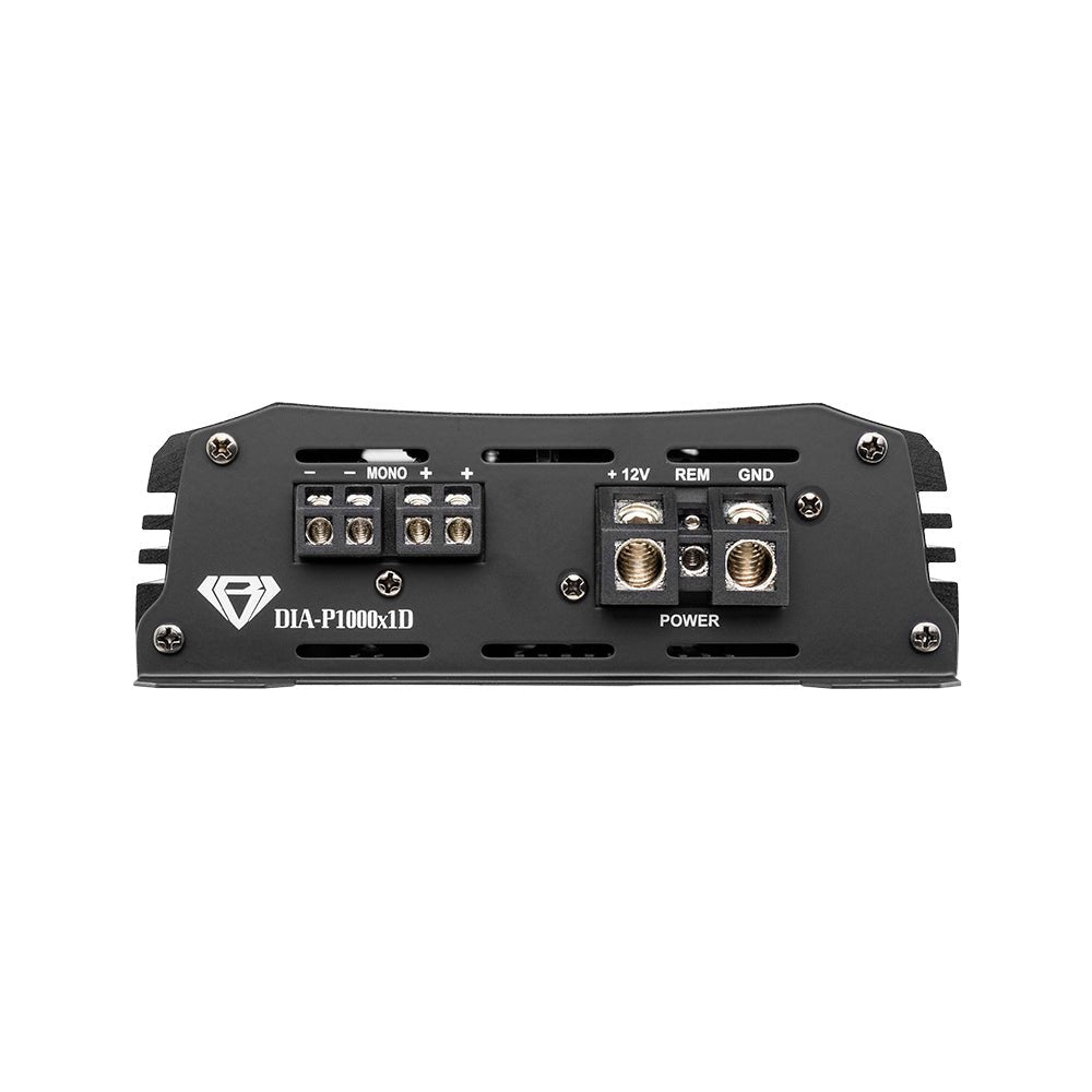 Black Diamond 1-Channel Class D Monoblock Amplifier | 1000W RMS at 1-Ohm.