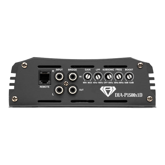 Black Diamond 1-Channel Class D Monoblock Amplifier | 1500W RMS at 1-Ohm.